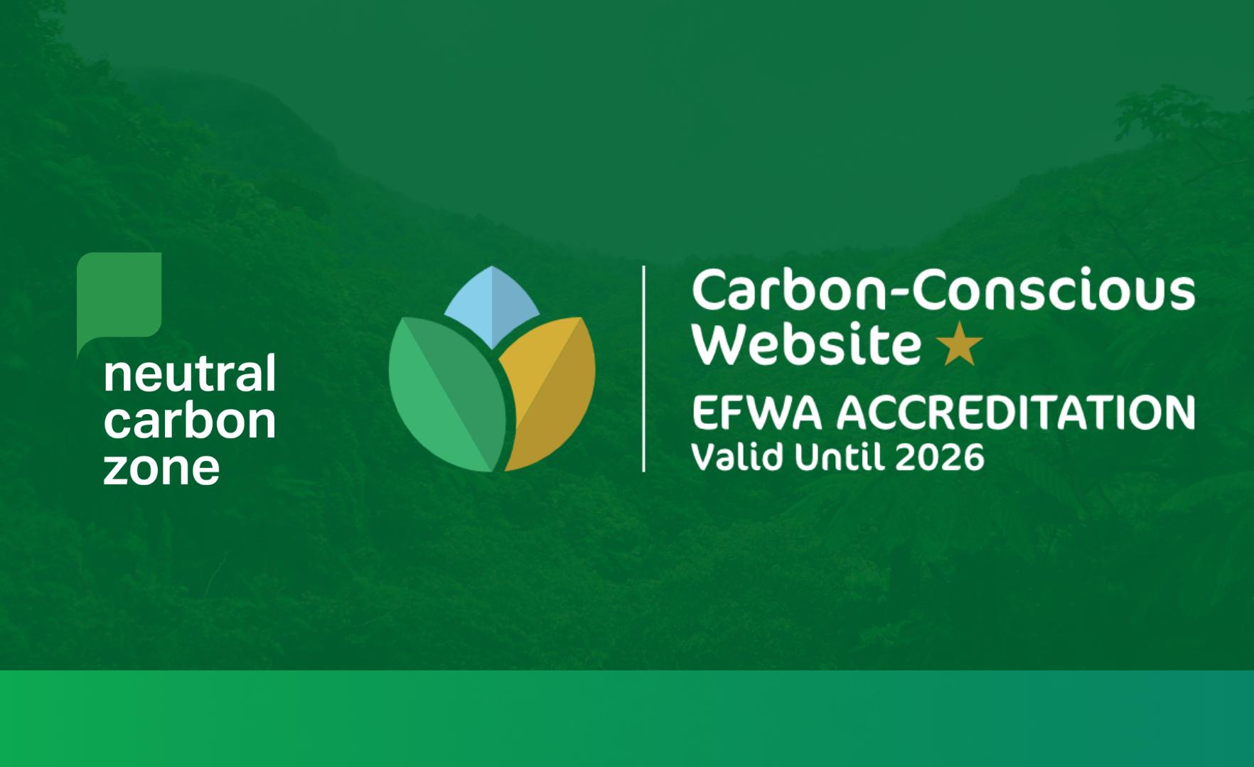 Neutral Carbon Zone Achieves Carbon-Conscious Website Accreditation